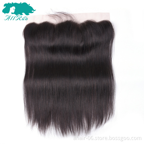 Cheap brazilian remy human hair frontal lace closure with bundles